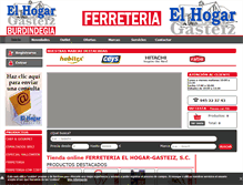 Tablet Screenshot of ferreteriaelhogargasteiz.com